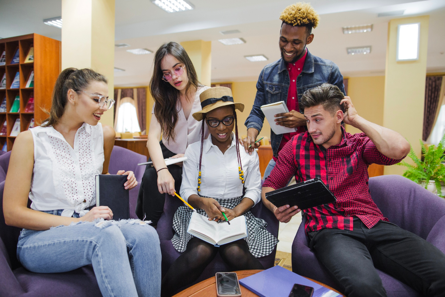 Étudiants préparant le TCF